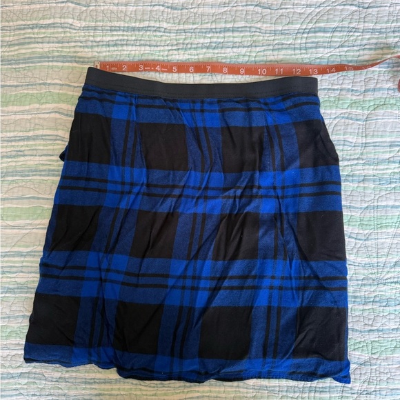 GAP Blue and Black Faux Wrap Mini Skirt for Casual Wear - Picture 7 of 8